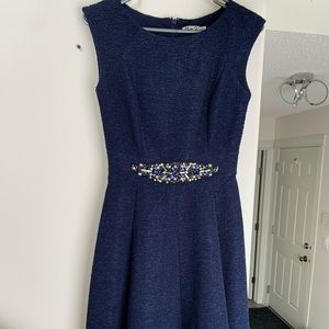 Formal navy blue dress